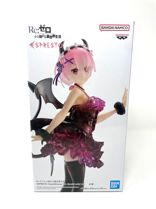 Banpresto - Re:Zero Espresto Ram Clear & Dressy (Special Color ver.) Figure