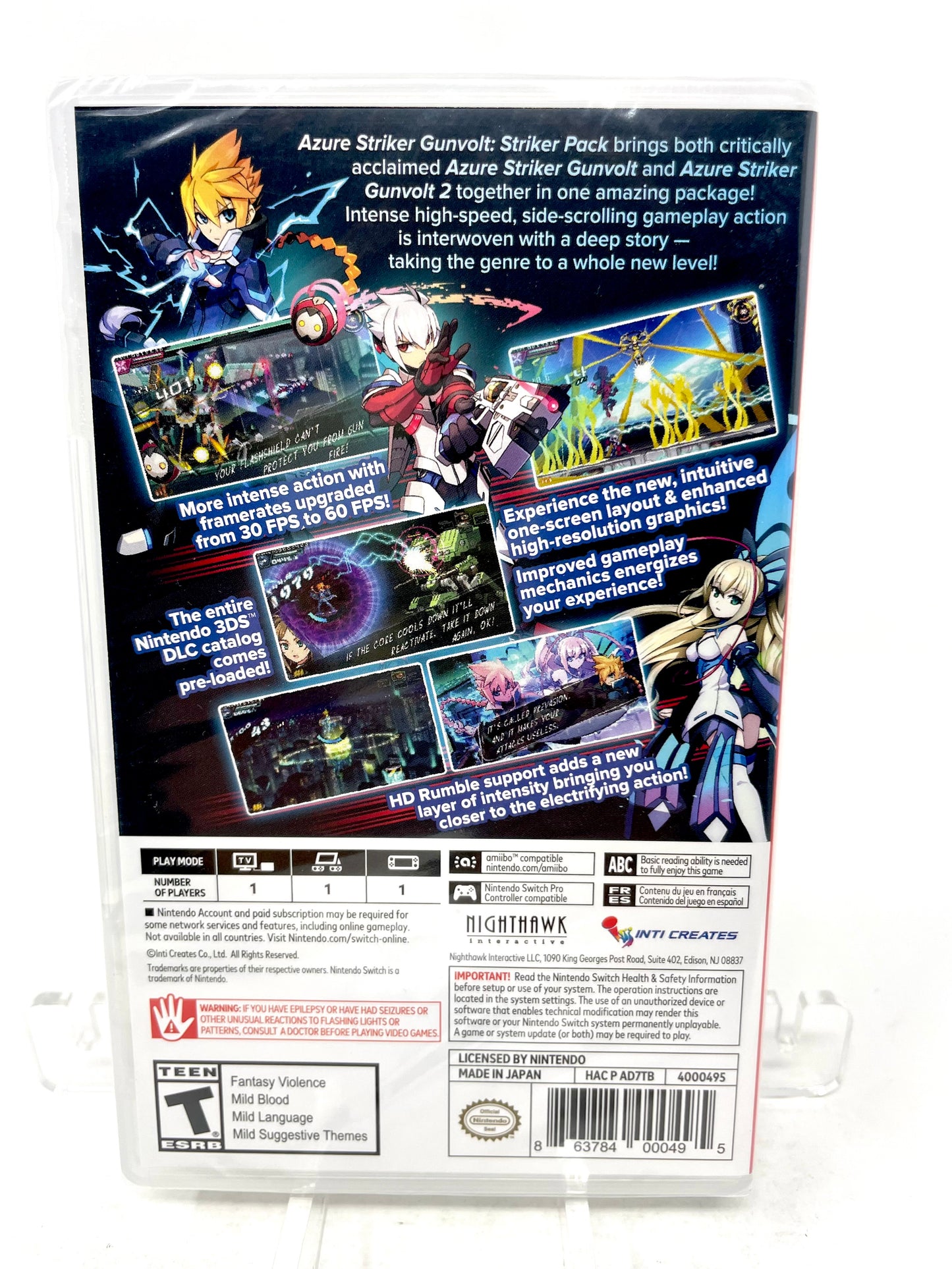 Azure Striker GUNVOLT: STRIKER PACK (Nintendo Switch, 2017)