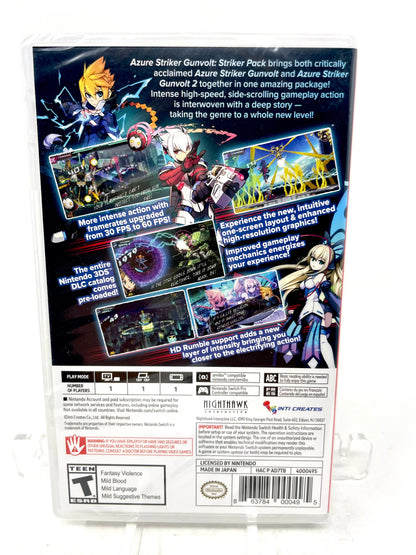 Azure Striker GUNVOLT: STRIKER PACK (Nintendo Switch, 2017)