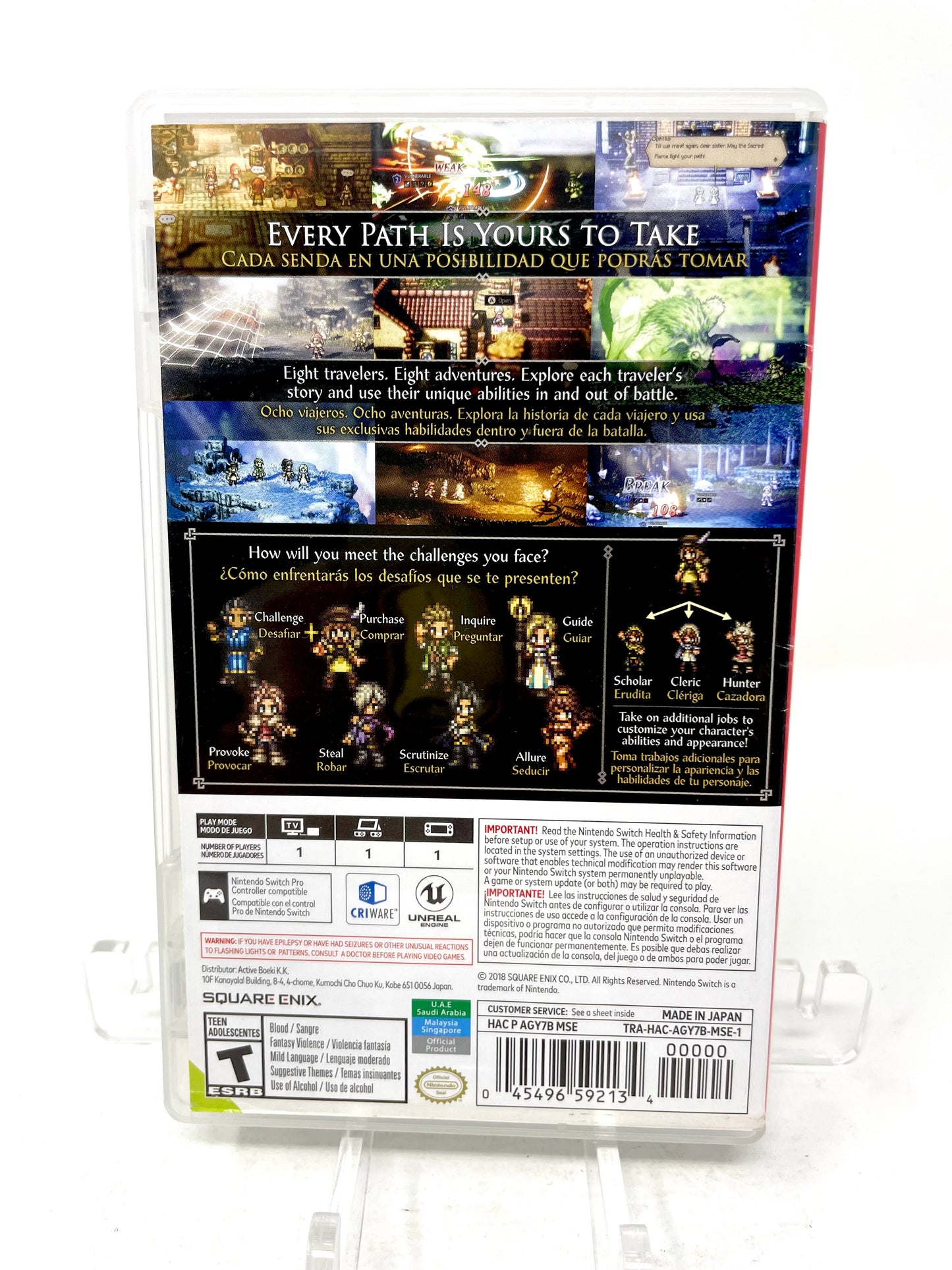 Octopath Traveler (Nintendo Switch, 2018) [MDE COVER]