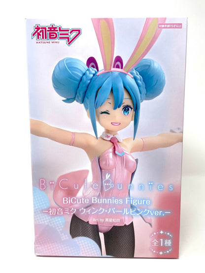 [BOX DAMAGE] FuRyu - BiCute Bunnies Hatsune Miku Wink Pearl (Pink Ver.) Figure