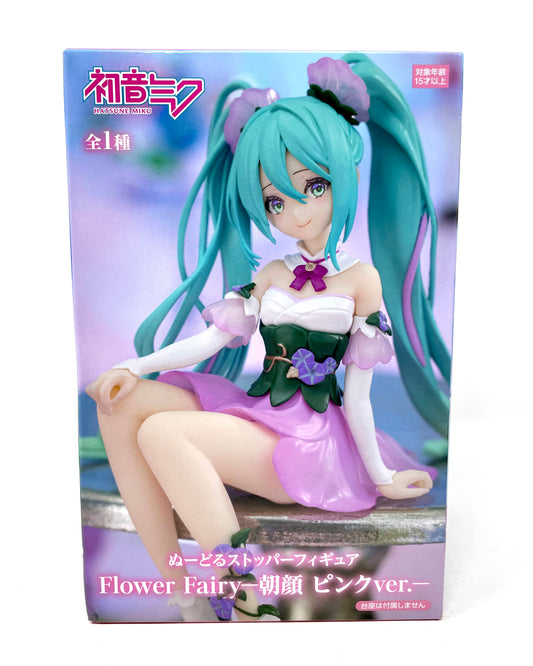 FuRyu - Hatsune Miku Flower Fairy Noodle Stopper Figure [Pink Morning Glory]