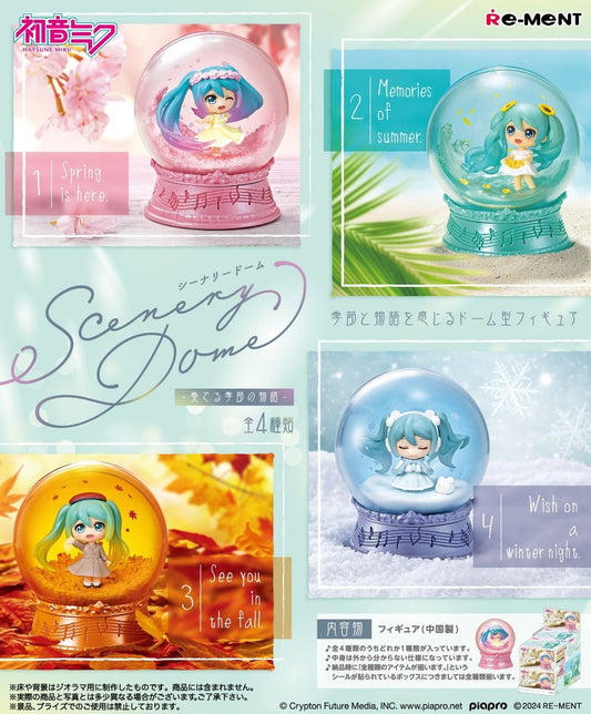 Re-MENT Hatsune Miku Series Four Seasons Scenery Domes Blind Box