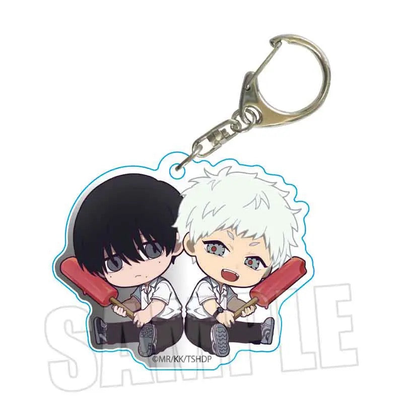 The Summer Hikaru Died GyuGyutto (School Uniform ver.) Acrylic Keychain [Yoshiki & Hikaru]