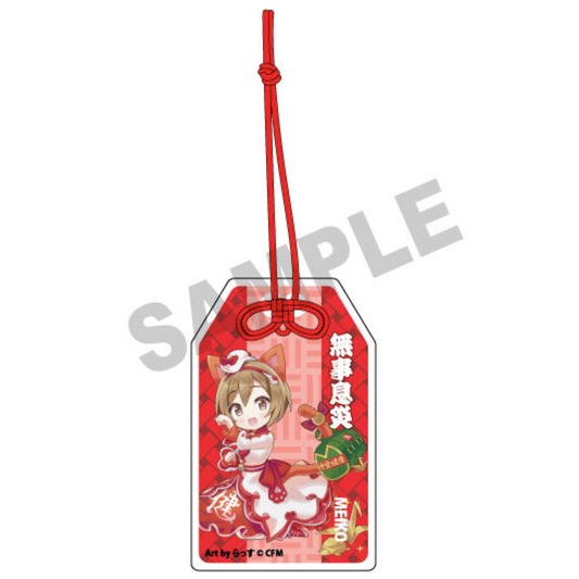 Hatsune Miku x Lucky Cat Omamori Charm-style Acrylic Tag [MEIKO]