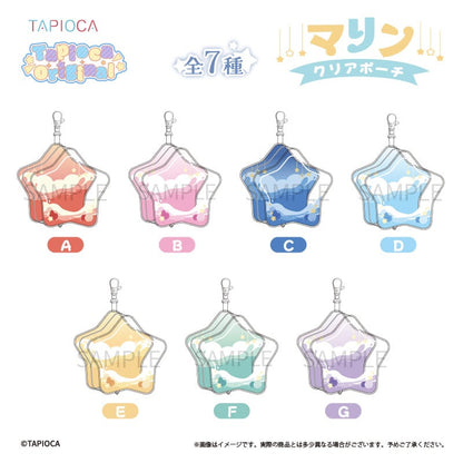 Tapioca Original Star-Shaped Marine Clear Pouch [Red]