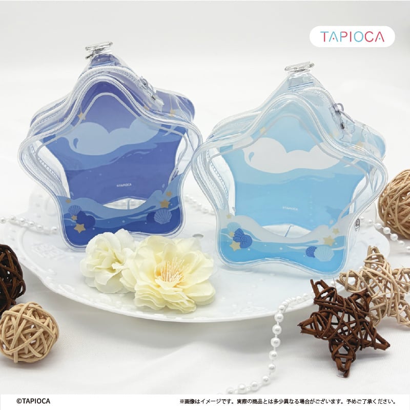 Tapioca Original Star-Shaped Marine Clear Pouch [Red]