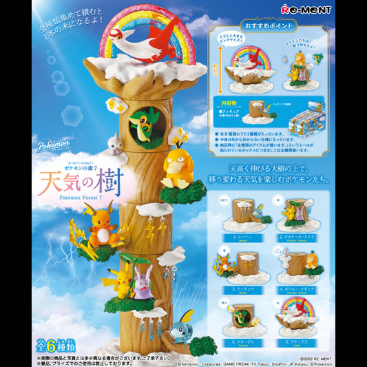 Re-MENT Pokémon Collect! Pile Up! Pokemon Forest 7 Weather Tree Blind Box