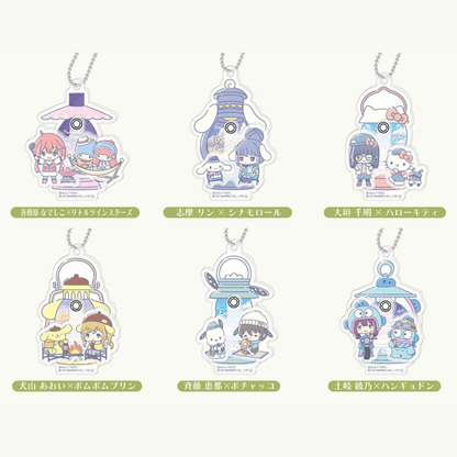 Laid-Back Camp S3 x Sanrio PuraPura Trading Acrylic Keychain